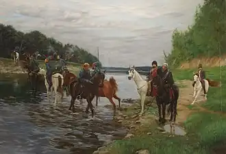 Rubicón. El destacamento de Denís Davydov está cruzando el río en 1812. 2001