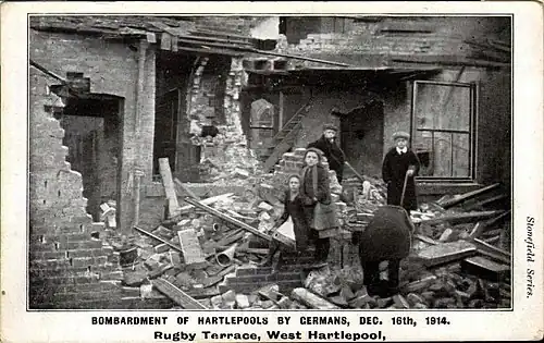 Casa afectada en Rugby Terrace.