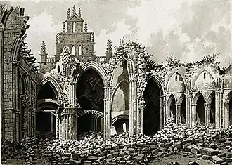Ruinas del convento de San Pablo de Burgos. (Siglo XIX).