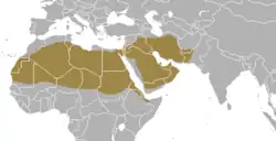 Distribución del zorro de Rüppell