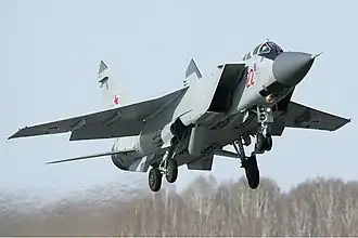 MiG-31BM Nº22 de la base de Kansk en 2012