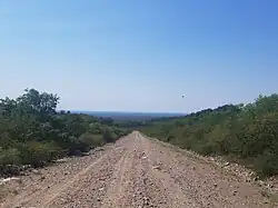 Ruta Provincial 28 en cercanías con la Ruta E51.