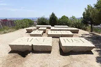 El orden de hoy es el desorden de mañana (Saint-Just), de Ian Hamilton Finlay.