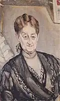 Ruth Cahn, retrato de su madre Leontine Schwarzadler Goldschmidt. Colección privada.
