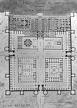Palacio de Diocleciano, plano original