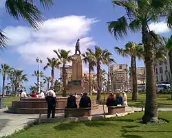 Vista general de la Plaza Saad Zaghlul Pachá en Alejandría