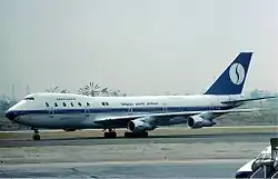 Boeing 747-100 de Sabena en el aeropuerto de Palma de Mallorca (1976)