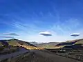 Nube lenticular sobre el cielo de Sabiñánigo, Huesca (España).
