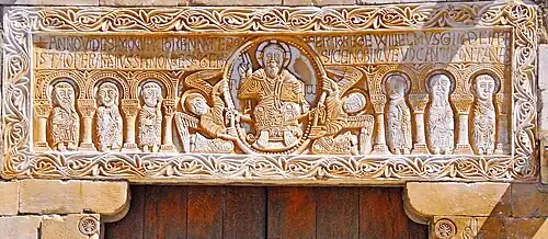 Dintel de la abadía de Saint-Genís-des-Fontaines (1120)