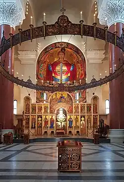 Iglesia de San Marcos de Belgrado (iconostasio).