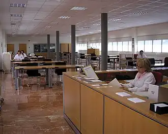 Sala de investigadores del AHPA.