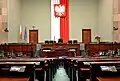 Sessions chamber in the Sejm
