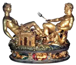 Salero de Francisco I de Francia, de Benvenuto Cellini (1539-1543).