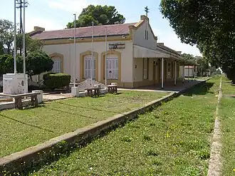 Estación de ferrocarril, hoy día actúa como museo regional