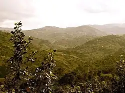 Cordillera en el macizo colombiano al sur del Huila.