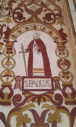 San Pablo (S. Paulus) al interior del templo de San Miguel de Velasco (Bolivia)