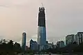 Gran Torre Santiago en construcción.