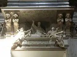 Tumba Monumento del Papa Inocencio X (1729) de Maini