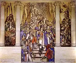 Mural by Santiago Martínez Delgado in the Colombian Congress