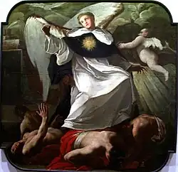 Santo Tomás de Aquino venciendo a los herejes