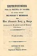 Manual para la aplicación en Navarra del sistema métrico decimal (1852)