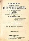 Tercera edición del libro sobre las apariciones de la Virgen de La Salette (1868)
