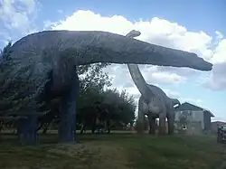 Recreación de dinosaurios en el Valle de los Gigantes
