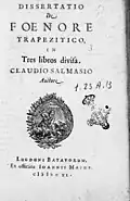 Dissertatio de foenore trapezitico, 1640