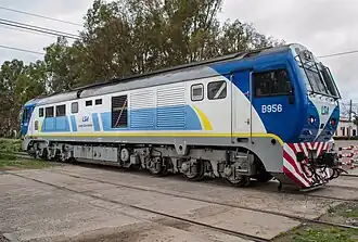 Locomotora CSR SDD7 exportada a Argentina.
