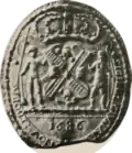 Sello de la ciudad de 1686 con corona imperial