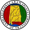 Sello de armas del Departamento de Transporte de Alabama