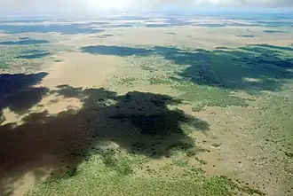 Foto aérea de la reserva