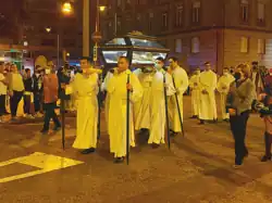 Paso de Cristo yacente.