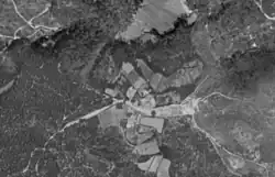 Ortofoto de Seoane en 1956 tomada por un vuelo americano