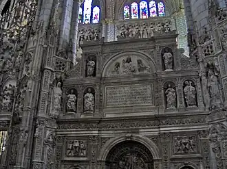Sepulcro del cardenal Mendoza en la catedral de Toledo.