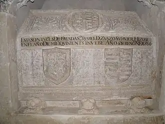 Sarcófago de Isabel de Zuazo en la iglesia de San Esteban de Cuéllar