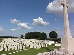 Cementerio militar de la Commonwealth en Seraucourt-le-Grand.