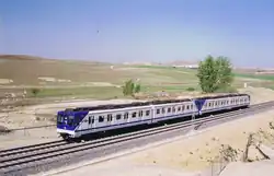 Tren de la serie 5000 1º Generación circulando por el tramo de TFM.