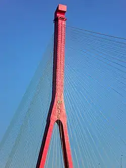 Detalle del atirantado