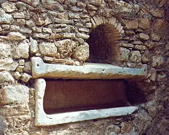 Lugar de enterramiento.