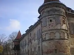 Detalle de la torre del castillo.