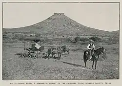 Signal Butte cerca de Big Spring, Texas[1]​