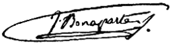 Firma de Jerónimo Bonaparte