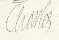 Firma de Carlos IX de Francia