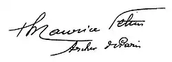 Firma de Maurice Feltin