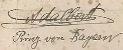 Firma de Adalberto