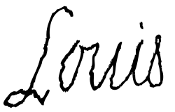 Firma de Luis XVIII de Francia