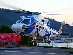 Sikorsky S-76C+ del Servicio de Guardacostas de Galicia despegando del helipuerto.