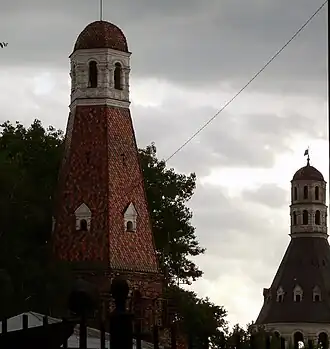 La apariencia singular de las torres del monasterio no tienen paralelo en Rusia