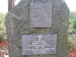 Monumento en recuerdo de las víctimas en Sippenaeken.